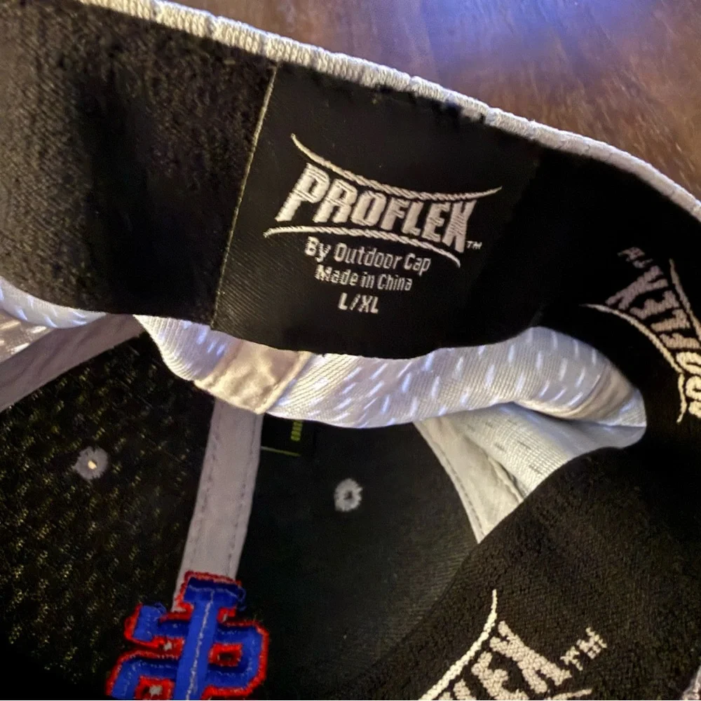 Gray Baseball Cap SL with Red‎ and Blue Logo